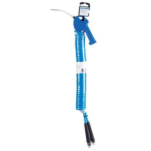 Blow gun kit with blow gun and spiral hose R1/4