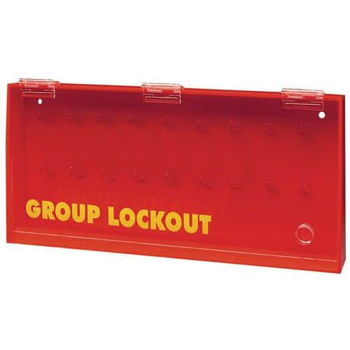 Storage box for padlocks and keys