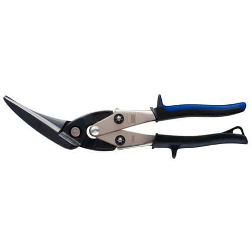 Articulated radius shear with long blades