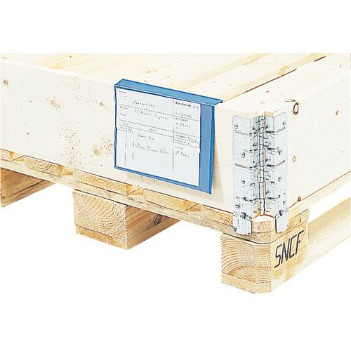 Label holder for folding pallet - Manutan Expert