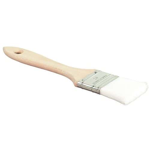 Flat brush for cleaning and degreasing - Wooden handle