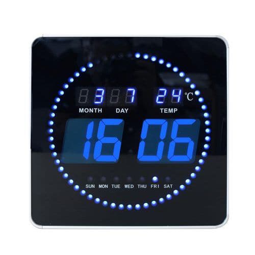 Flo LED clock with European plug - Unilux