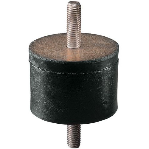 Universal anti-vibration support with 2 threaded rods - Threading size M10