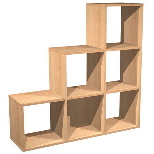 Maxicube six-compartment staircase storage unit - Artarredi