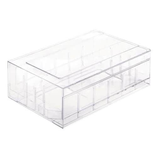 Crystal polystyrene drawer unit - Per set