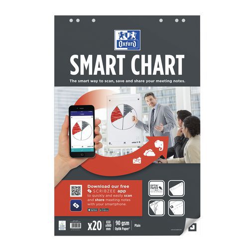 Oxford SmartChart plain pad for boards and flip charts