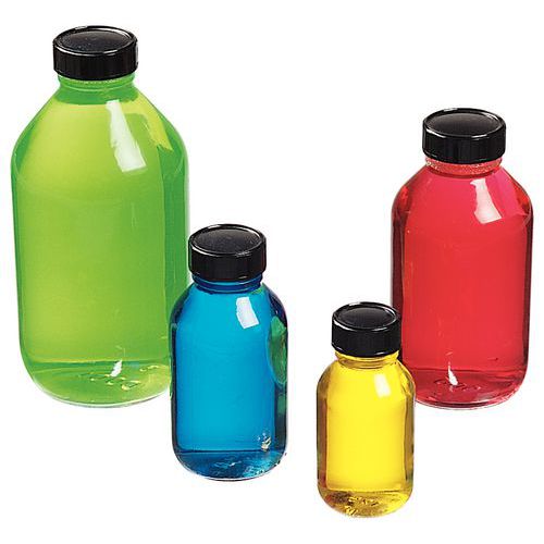 Glass bottle with tamper-proof cap - 125 to 1000 ml