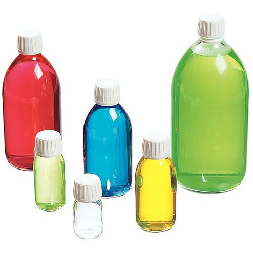 Glass bottle with tamper-proof cap - 30 to 250 ml