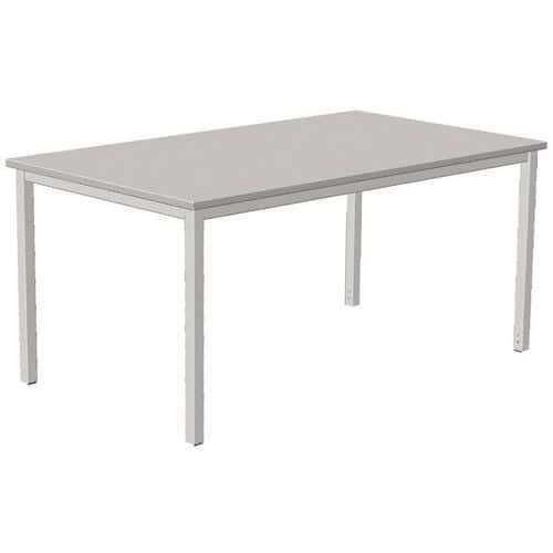 Combi-Classic straight desk - Grey - Fixed base