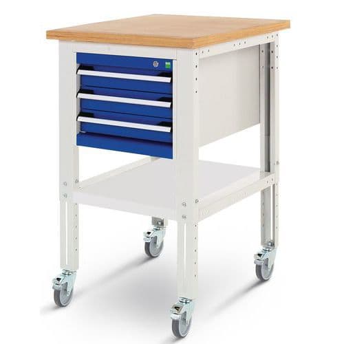 Cubio mobile trolley - With drawers