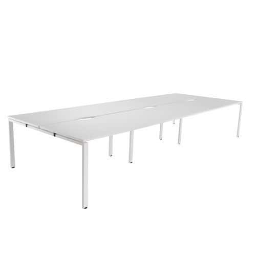 Edge Six Person Bench Desk