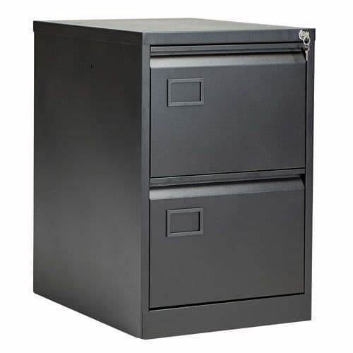 Bisley 2 Drawer Suspension Filing Cabinet - Lockable - Office Storage