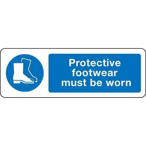 Protective Footwear Must Be Worn - Sign