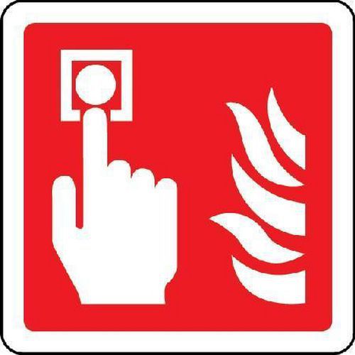 Fire Alarm - Pictorial Signs - Wall Or Post - Traffic/Car Park Safety