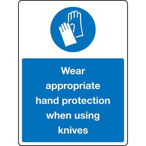 Wear Appropriate Hand Protection - Sign