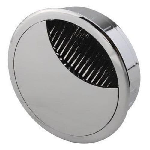 ION Mirror Effect Round Cable Tidy - 80mm - Chrome