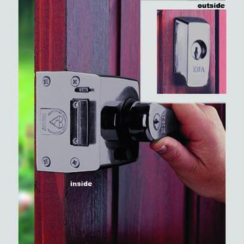 ERA BS3621:2004 Double Locking Nightlatch - 60mm Backset - Satin Nickel