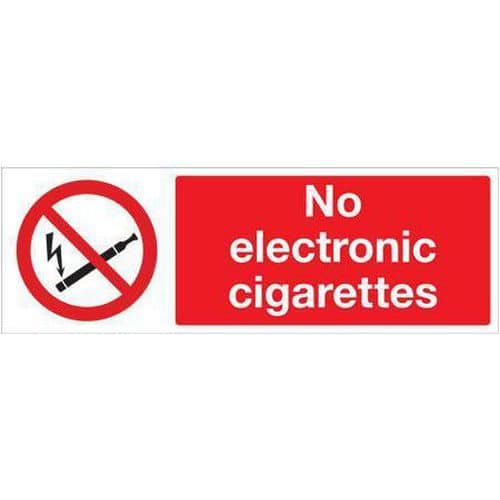 No Electronic Cigarettes Sign