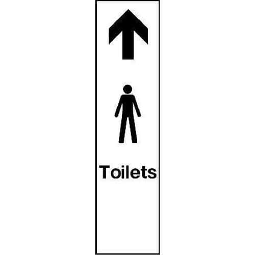 Male Toilets Push Plate Sign