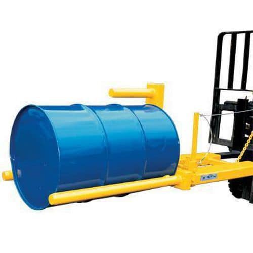 Universal Drum Positioner for Secure Drum Handling