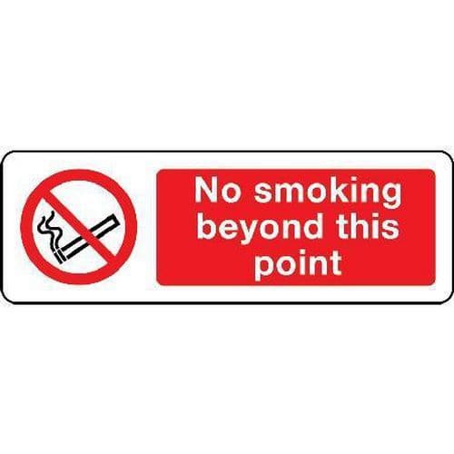 No smoking beyond this point Sign
