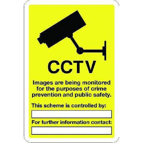 CCTV Images Are Being Monitored - Sign