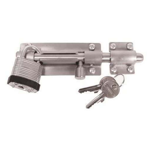 Padlock Barrel Bolt - 130mm - Stainless Steel | Manutan UK