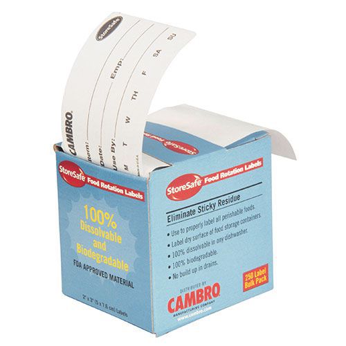 Dissolvable Catering Labels- 24 Rolls