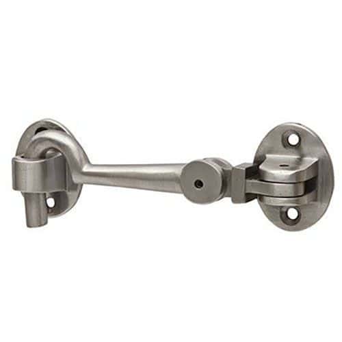 Heavy Silent Cabin Hook & Eye - 75mm - Satin Nickel