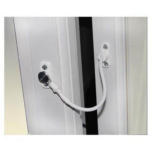 Jackloc Permanent Fixed Window Restrictor - White