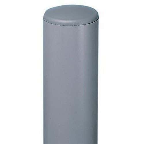 Grey Round Steel Post For Signs - Plastic Coated - 1.7-3.5m Tall