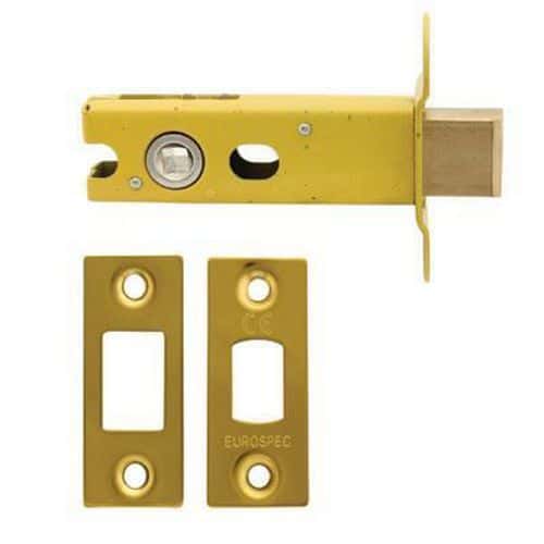 Altro 5mm Tubular Bathroom Deadbolt - 76mm Case - 57mm Backset - PVD Brass