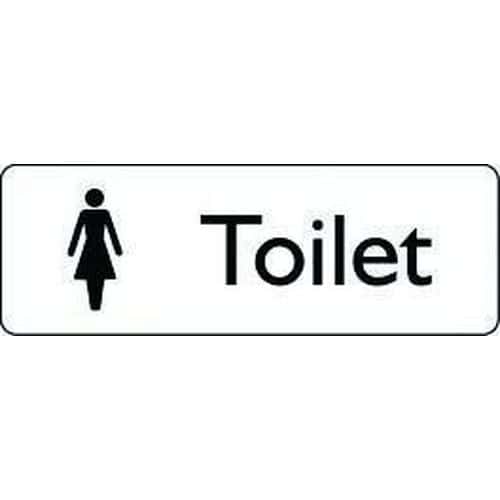 Female Toilet Sign - Black & White