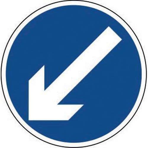 Keep Left Class 2 Sign