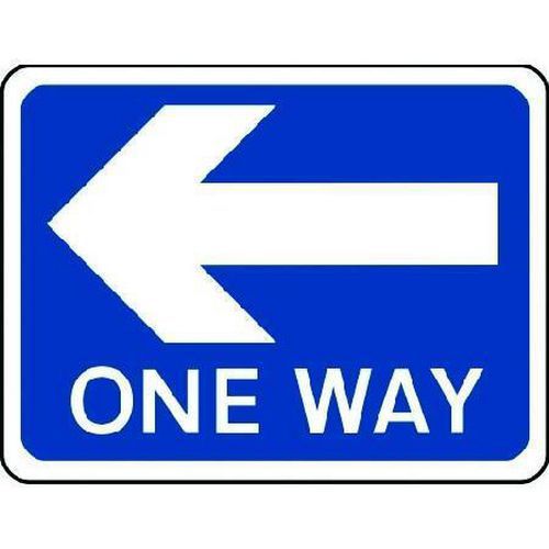 One Way Arrow Left - Sign