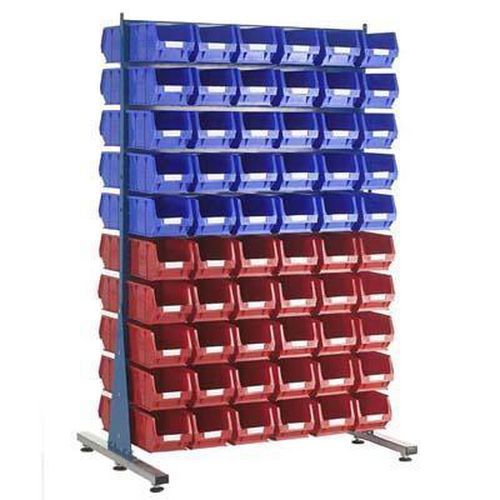 Double Sided Louvre Storage Panel With Picking Bins - Barton Spacemasters