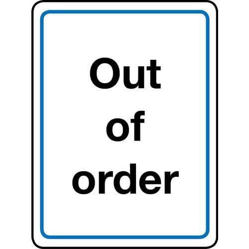 Out of Order Sign