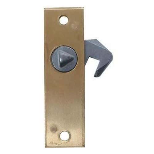 Hook Bolt Budget Lock - 78 x 23mm - Right Hand - Brass