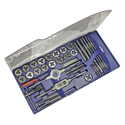 39 Piece Carbon Steel Metric Tap and Die Set