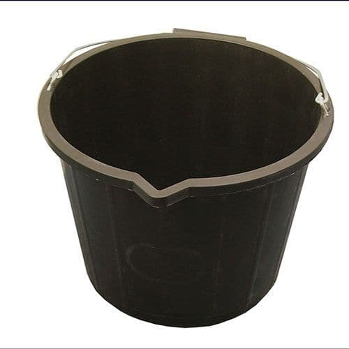 14 Litre Black Bucket for Cleaning and Maintenance