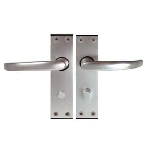 Altro Tiger Door Handle - Bathroom Set - Aluminium