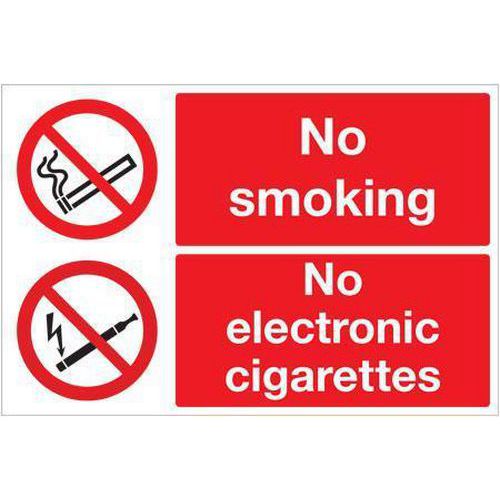 No Smoking No Electronic Cigarettes Sign