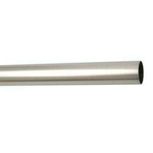 25mm Round Steel Tube - 1829mm Length - Brushed Nickel