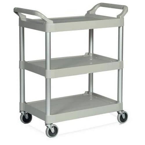 3 Shelf Plastic Trolleys