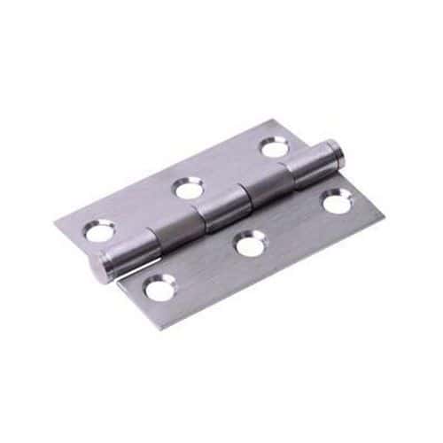 Pressed Hinge - 51 x 35 x 1mm - Satin Stainless Steel