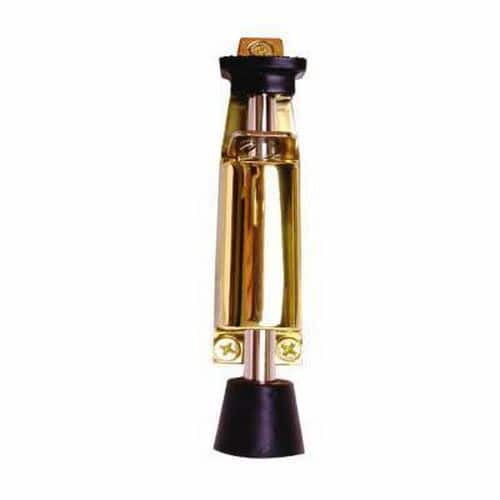 Jedo Foot Operated Door Holder - 120mm - Polished Brass