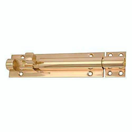 Straight Barrel Bolt - 150 x 40mm - Polished Brass