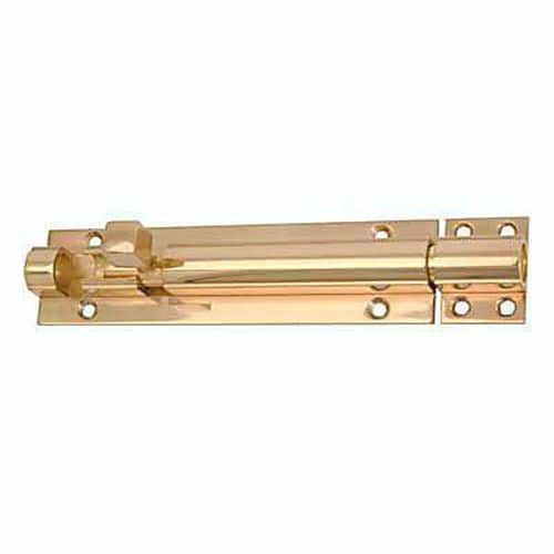 Straight Barrel Bolt - 250 x 40mm - Polished Brass