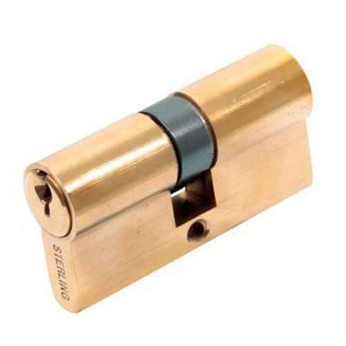 5 Pin Cylinder - Euro Double - 30 + 30mm - Brass