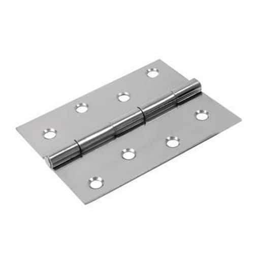 Steel Hinge - 100 x 67mm - Chrome